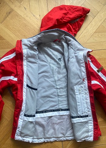 Erkek Kırmızı Kayak Montu Fermuarlı - Görsel 2