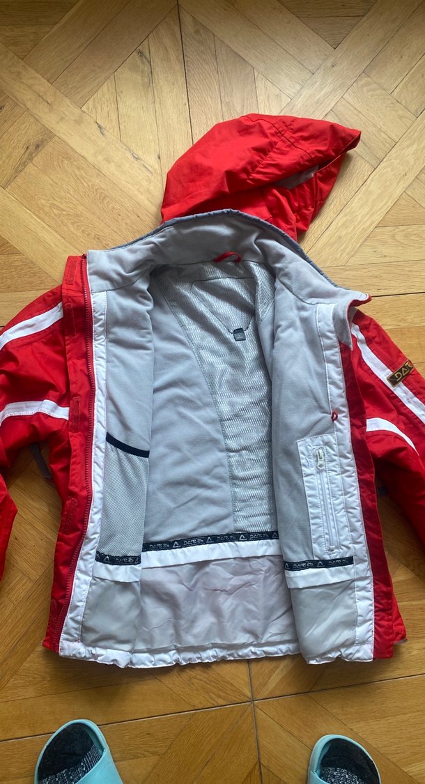 Erkek Kırmızı Kayak Montu Fermuarlı - Görsel 2