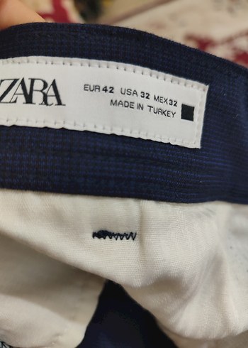 42 Beden lacivert Renk Zara Pantolon