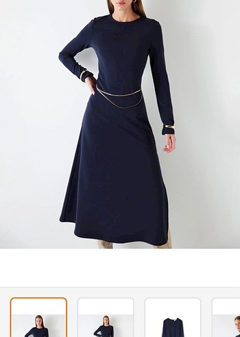 ipekyol uzun kollu midi elbise - Görsel 2