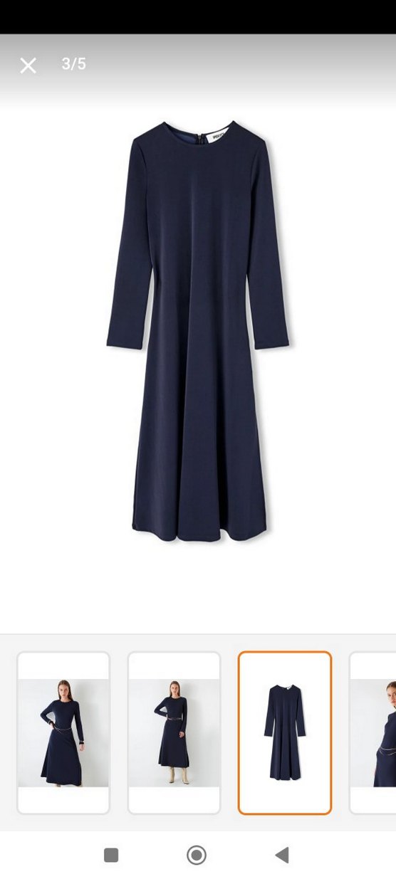 ipekyol uzun kollu midi elbise - Görsel 5