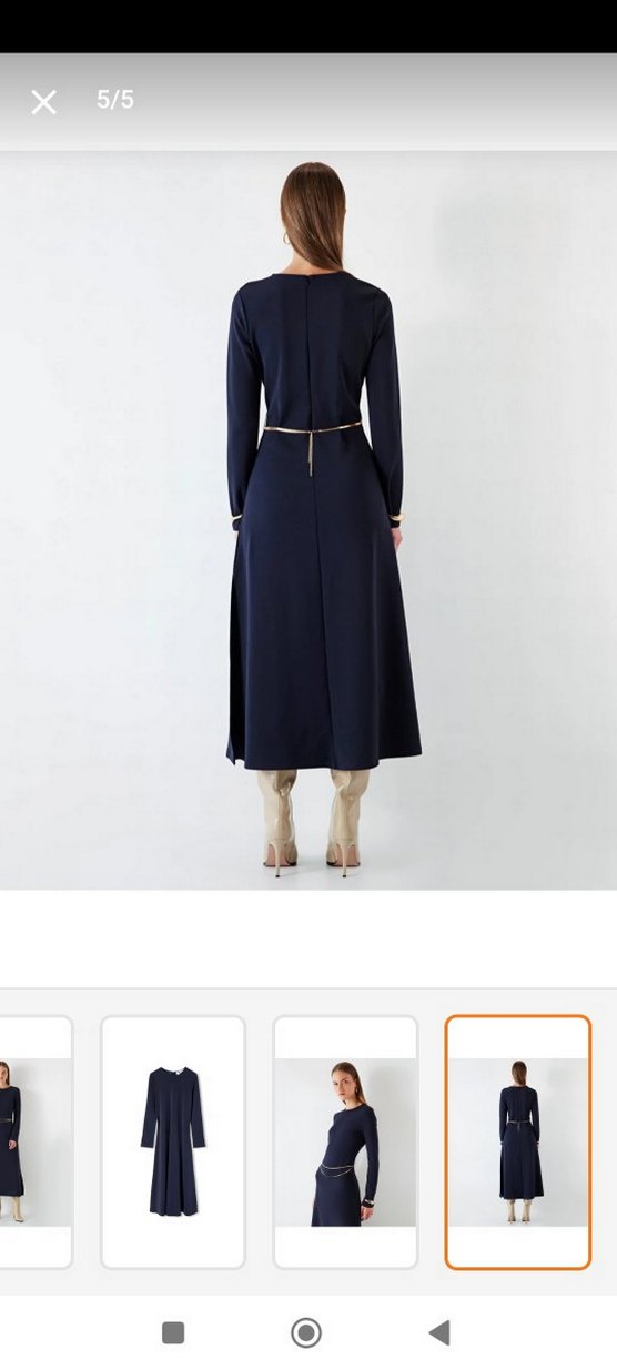 ipekyol uzun kollu midi elbise - Görsel 4