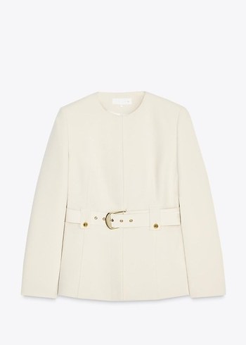 Zara Beyaz Kemerli Blazer Takım Viral - Görsel 2