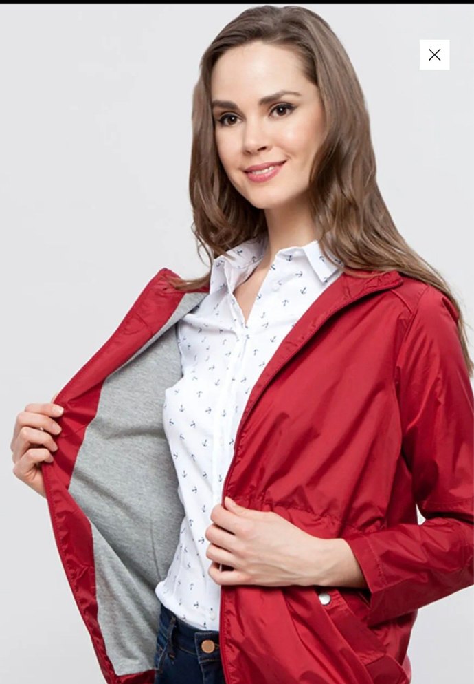 DeFacto Gri Kırmızı Fermuarlı yağmurluk - Görsel 2