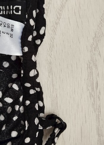 Puantiye Desenli Siyah Kadın Tulum - Görsel 4