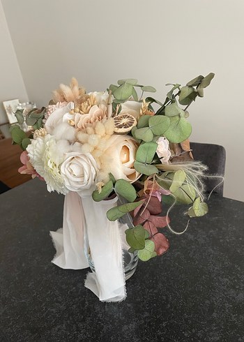 Dantel Detaylı Bohem Düğün Çiçeği - Görsel 3