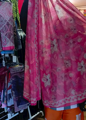 Pembe Bohem Tarzı Kadın Şal - Görsel 2