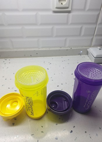 Renkli Bebek Biberonları Sarı ve Mor - Görsel 2