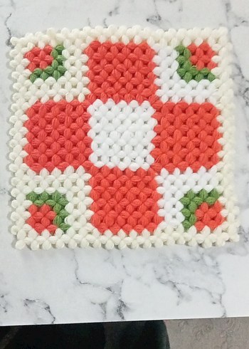 Renkli Örgü Banyo lifi - Görsel 2