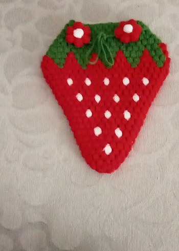 Nakışlı Çilek Desenli banyo lifi - Görsel 4