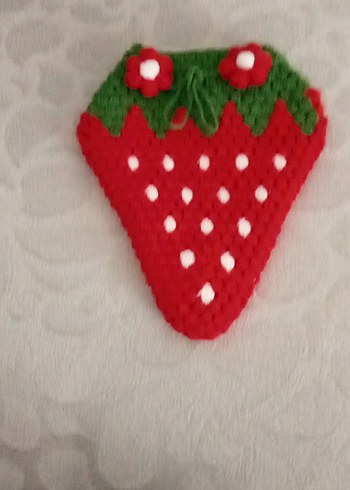 Nakışlı Çilek Desenli banyo lifi - Görsel 3