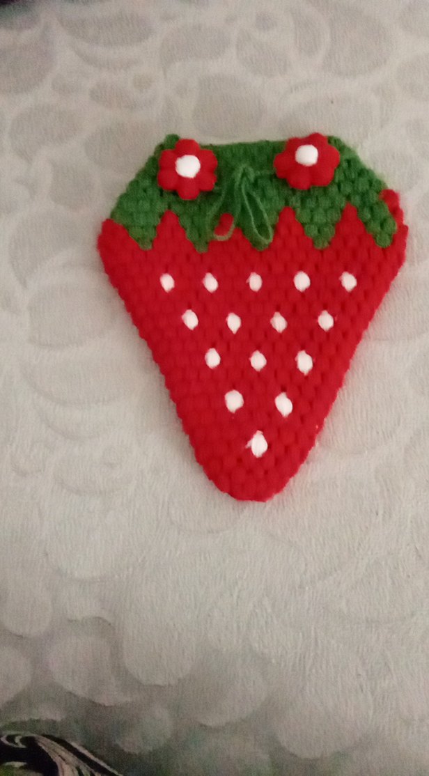 Nakışlı Çilek Desenli banyo lifi - Görsel 4