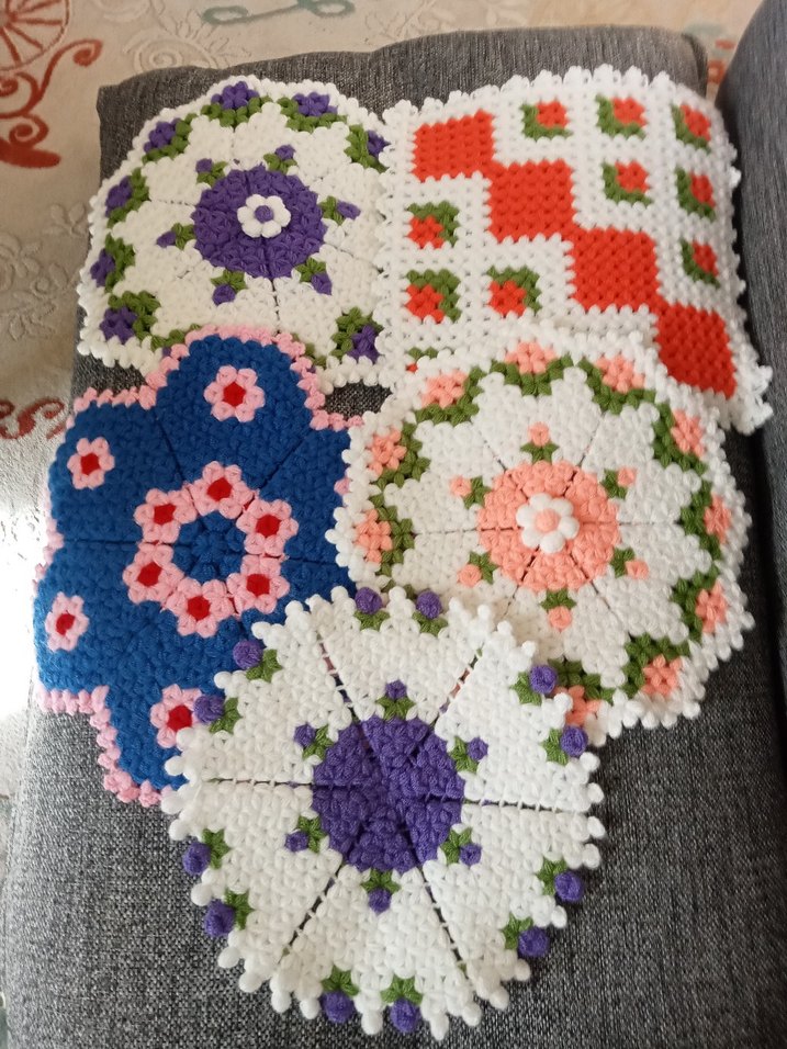 Renkli Örgü Banyo Süngerleri Seti - Görsel 2