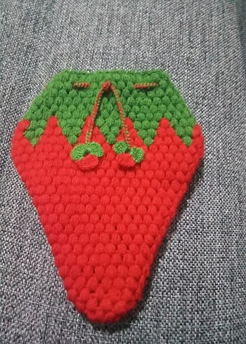 Nakışlı Çok Renkli çilek lif - Görsel 2