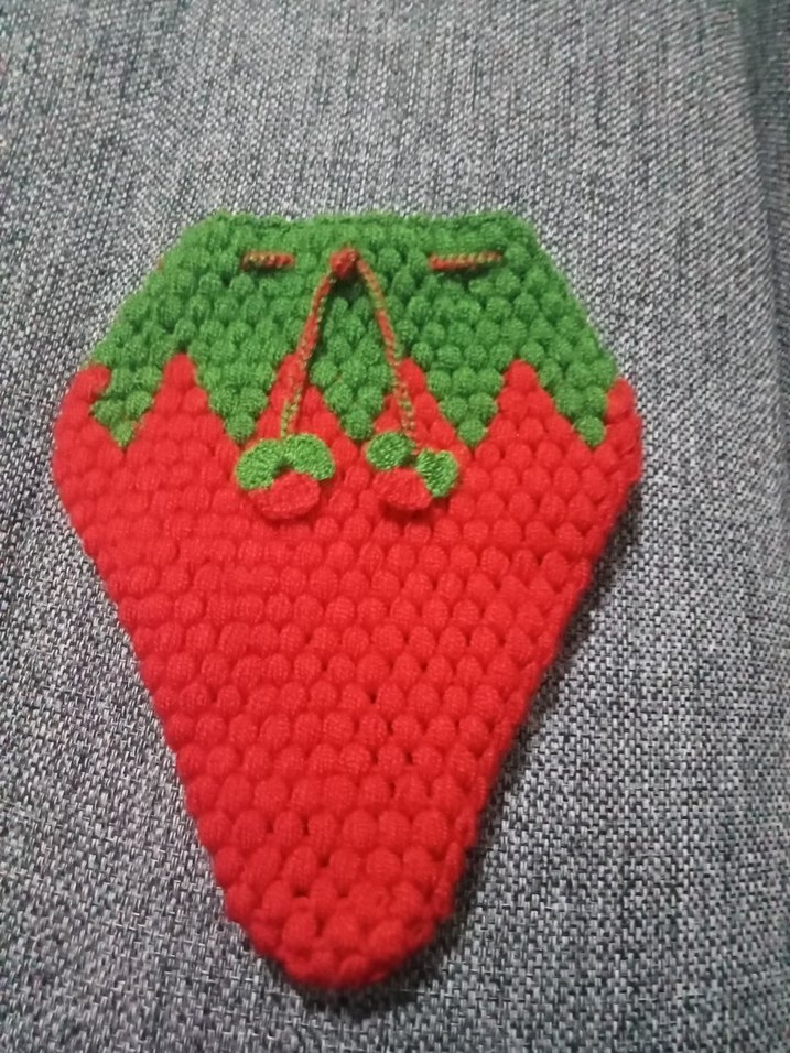 Nakışlı Çok Renkli çilek lif - Görsel 2