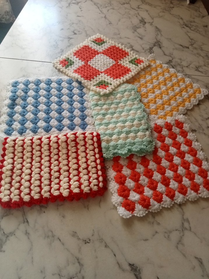 Renkli Örgü Banyo lifleri - Görsel 3