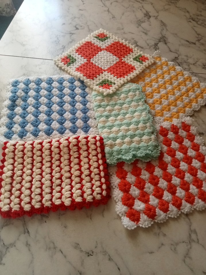 Renkli Örgü Banyo lifleri - Görsel 2