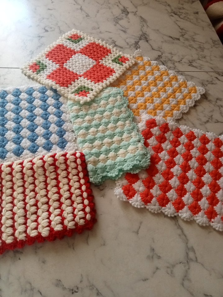 Renkli Örgü Banyo lifleri - Görsel 5