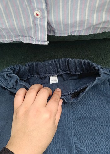 Kız Çocuk Gri Düğmeli Uzun Kollu Bluz - Görsel 3