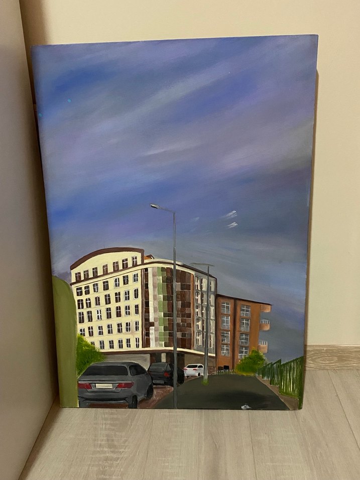 Şehir Manzaralı Yağlı Boya Tablo - Görsel 2