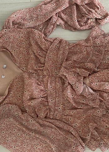 Pembe elbise - Görsel 5