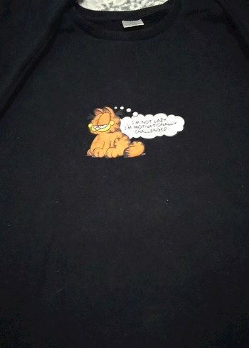 Siyah Balon Kollu Sweatshirt - Görsel 2