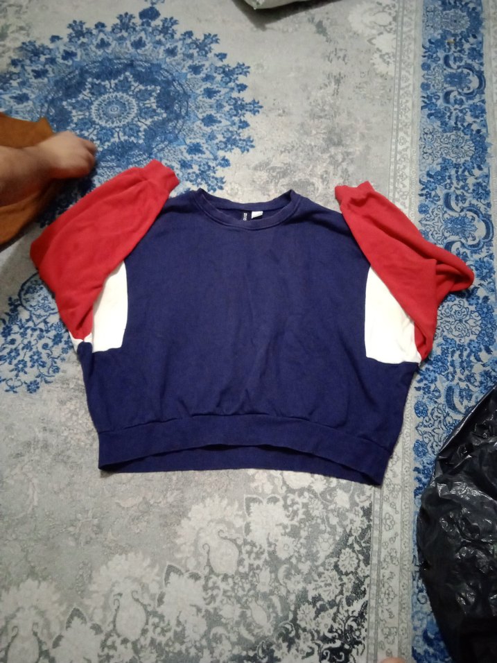 Erkek Çocuk Mavi Baskılı Uzun Kollu Sweatshirt - Görsel 3