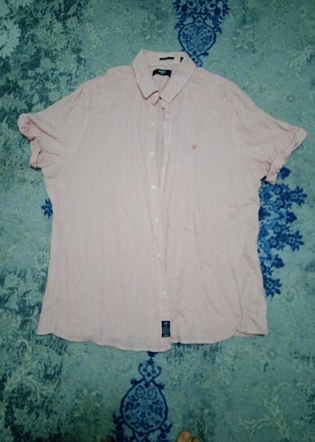 Mavi Erkek Kırmızı Gömlek Uzun Kollu - Görsel 2