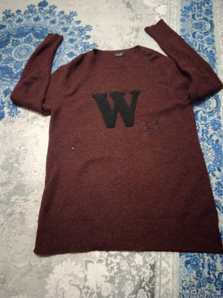 Bordo Bohem Tarz Erkek Kazak Rozeti - Görsel 2