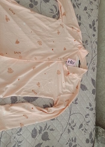 Pembe Uzun Kollu Rahat Kadın Pijama Takımı - Görsel 2