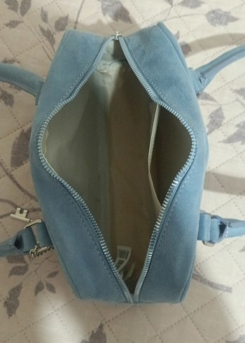 Mavi Süet Kadın Çanta - Görsel 5