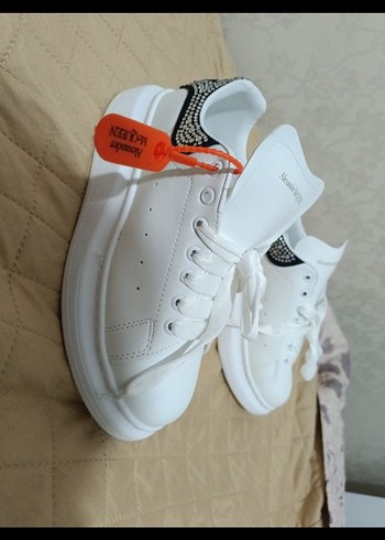 Alexander McQueen Beyaz Bağcıklı Spor Ayakkabı - Görsel 5