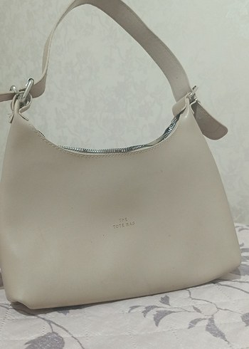 Bej Minimalist Deri Kadın Omuz Çantası - Görsel 3