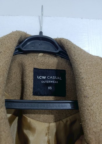 Bej Uzun Kadın Kaban, Kemerli, Yün - Görsel 2