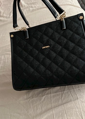 Siyah Deri Kapitone Kadın Çanta - Görsel 6