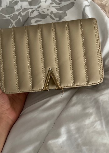 Zincir Detaylı Bej Deri Kadın Çanta - Görsel 2