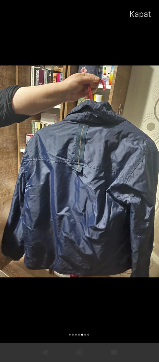 Erkek Mavi mont - Görsel 4