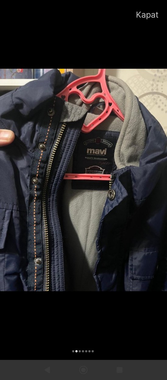 Erkek Mavi mont - Görsel 2