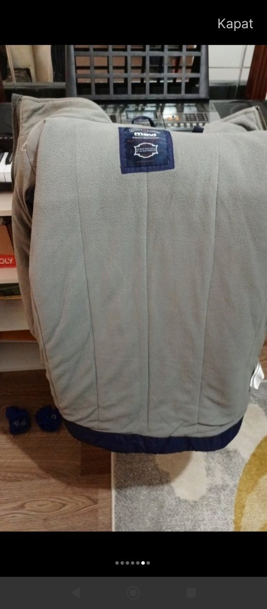 Erkek Mavi mont - Görsel 5