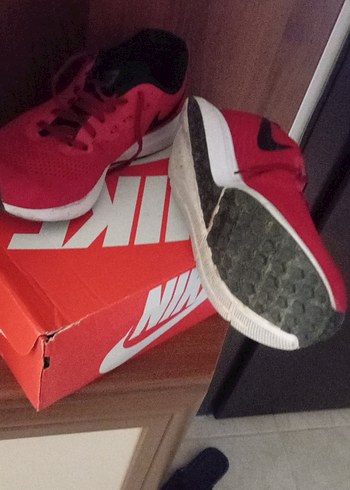 orijinal nike koyuKırmızı Erkek Spor Ayakkabı - Görsel 5