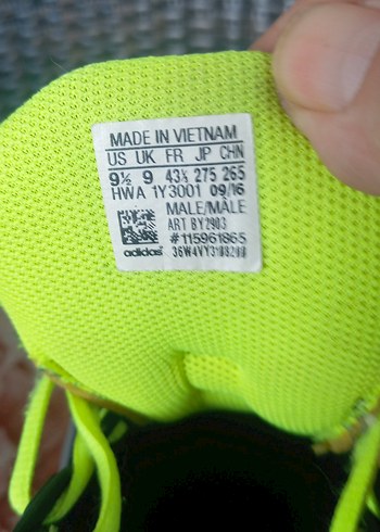 orijinal Sarı Bağcıklı Adidas Erkek Spor Ayakkabı - Görsel 4