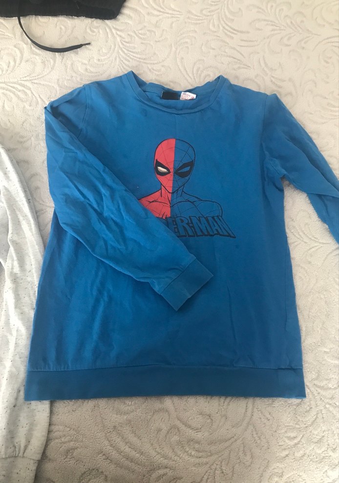 Gri Uzun Kollu Erkek Sweatshirt - Görsel 2