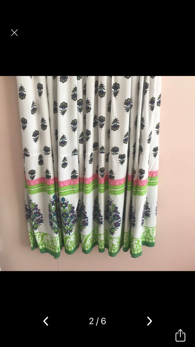 Püsküllü Bohem Uzun Kollu V Yaka Elbise - Görsel 2