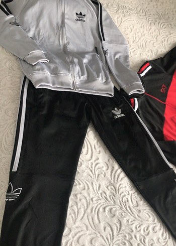 Adidas Gri Çocuk   Eşortman Üstü Fermuarlı - Görsel 2