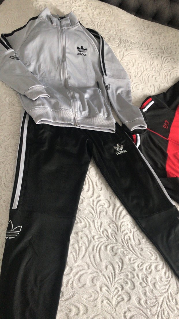 Adidas Gri Çocuk   Eşortman Üstü Fermuarlı - Görsel 2