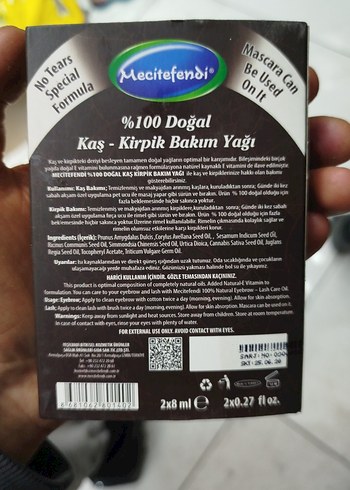 Mecitefendi %100 Doğal Kaş-Kirpik Bakım Yağı - Görsel 2