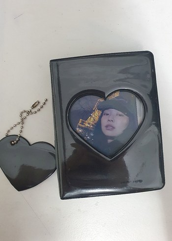 siyah kalp figürlü fotoraf albümü - Görsel 2