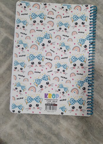 Renkli Kedi Desenli Spiralli Defter - Görsel 4