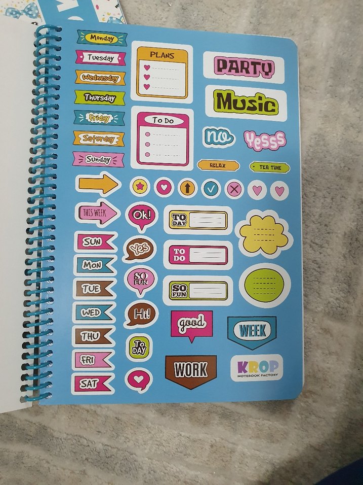 Renkli Kedi Desenli Spiralli Defter - Görsel 3