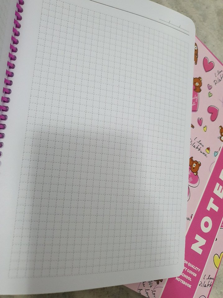 Pembe Pastel Ayıcık Desenli Spiralli Defter - Görsel 3